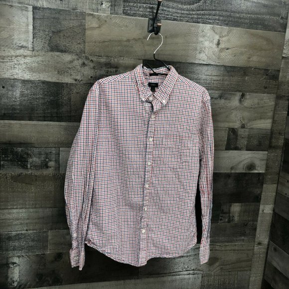 J. Crew Other - J Crew Men's Slim Fit Button Down Plaid Shirt Sz L